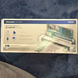 Brother Mobile Duplex Scanner in White and Blue